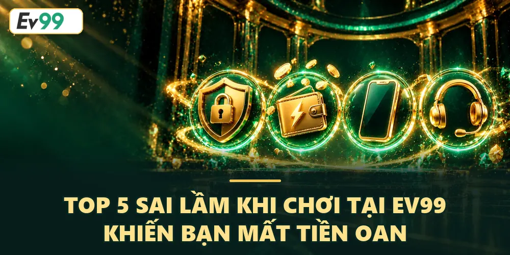 Top 5 sai lầm khi chơi tại EV99 khiến bạn mất tiền oan